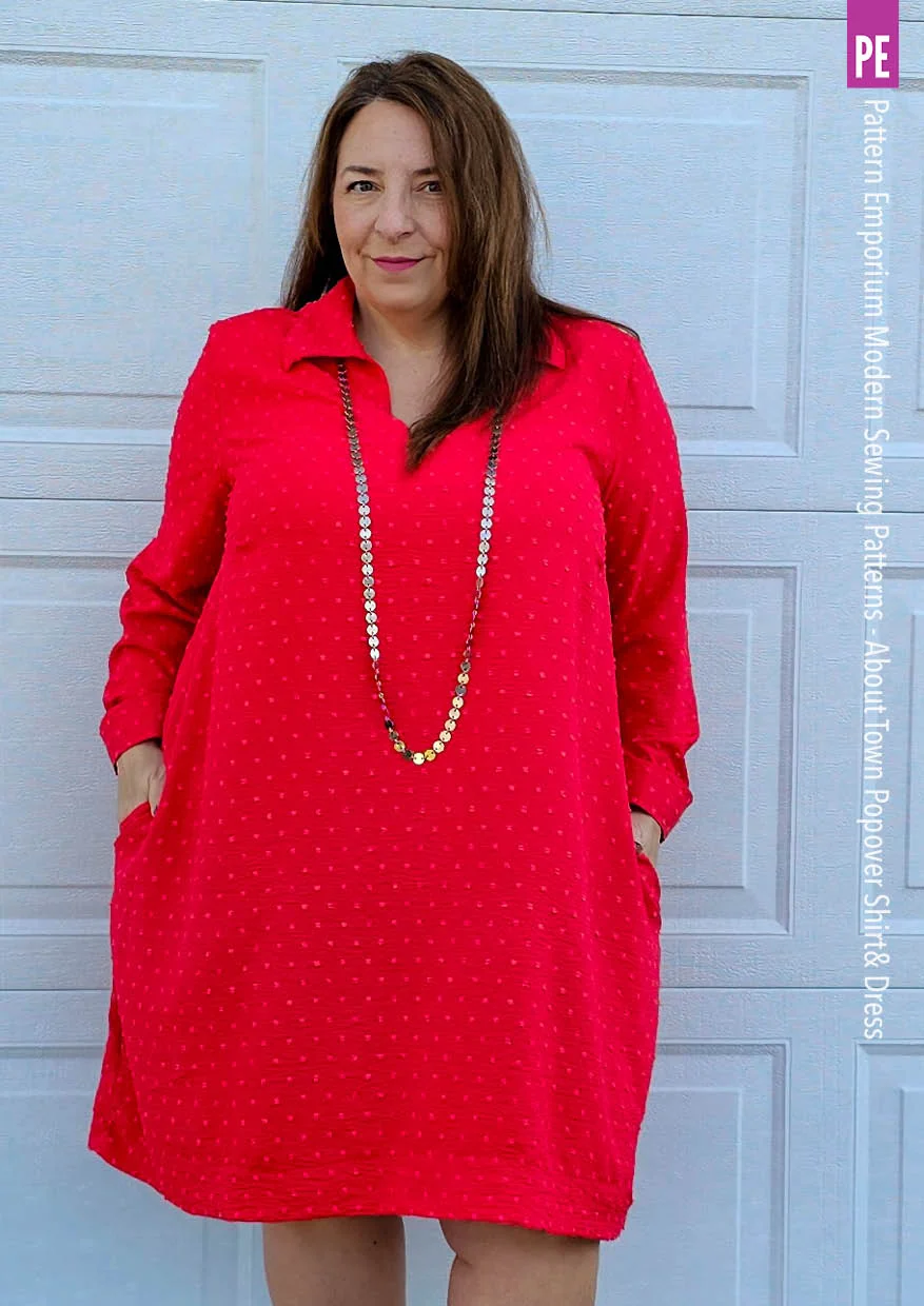 About Town | Popover Shirt & Dress PDF Sewing Pattern - Image 28