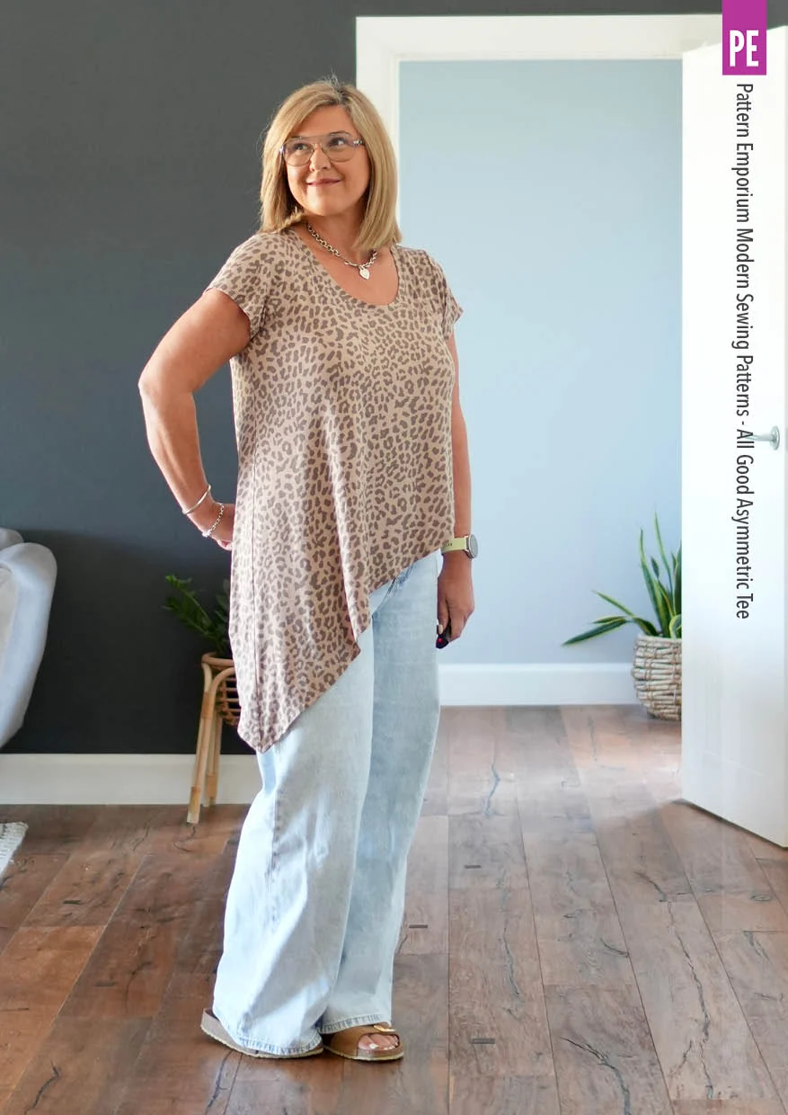 All Good | Asymmetric Tee PDF Sewing Pattern - Image 3
