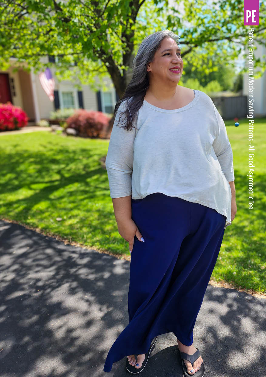 All Good | Asymmetric Tee PDF Sewing Pattern - Image 30