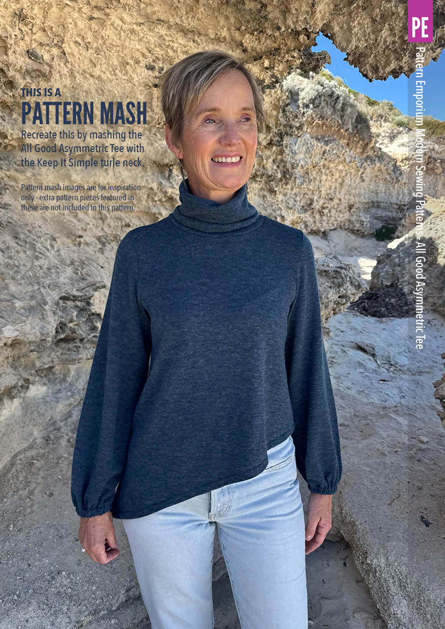 All Good | Asymmetric Tee PDF Sewing Pattern - Image 54