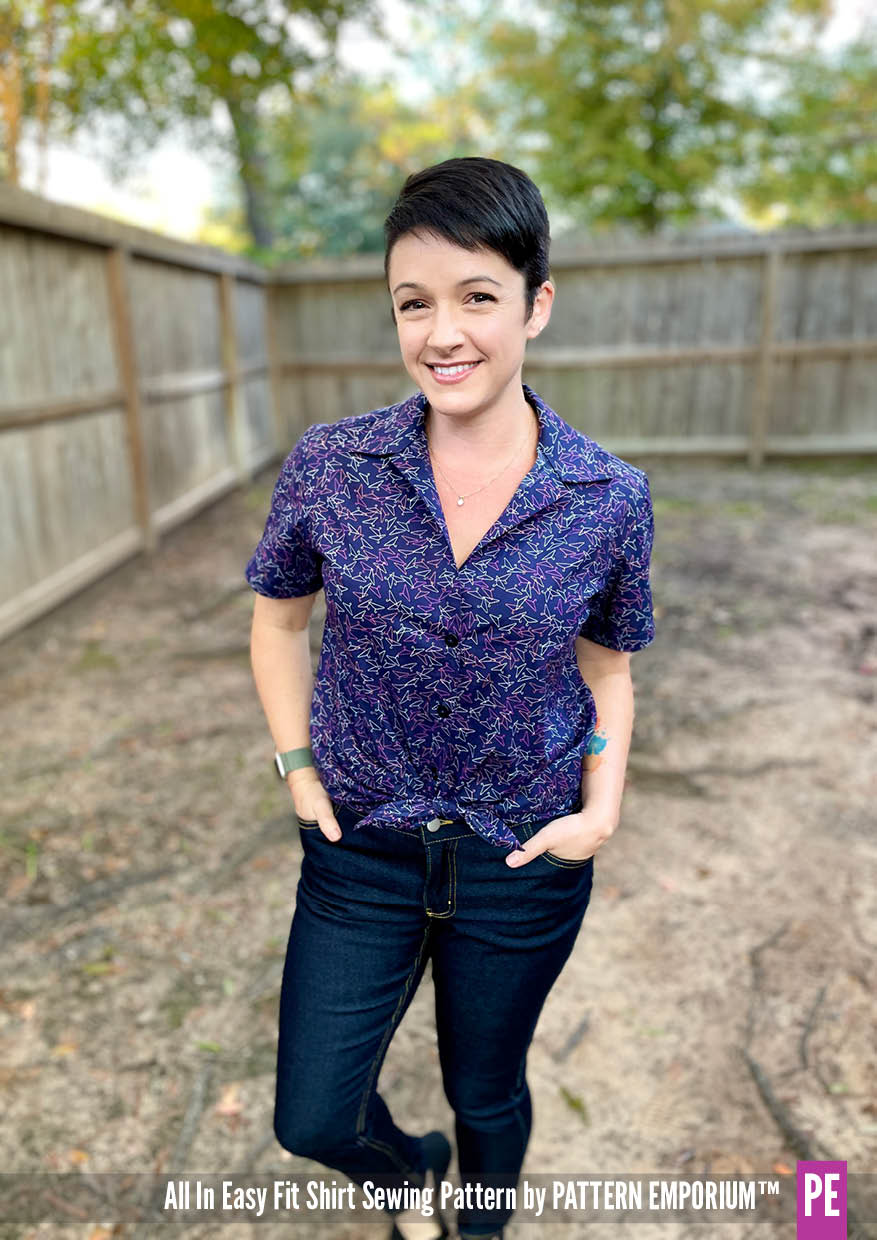 All In | Shirt & Shirt Dress PDF Sewing Pattern - Image 44