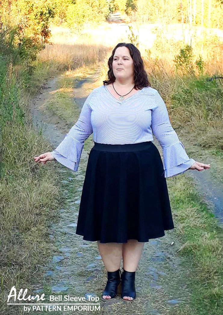 Allure Bell Sleeve Top | PDF Sewing Pattern - Image 26