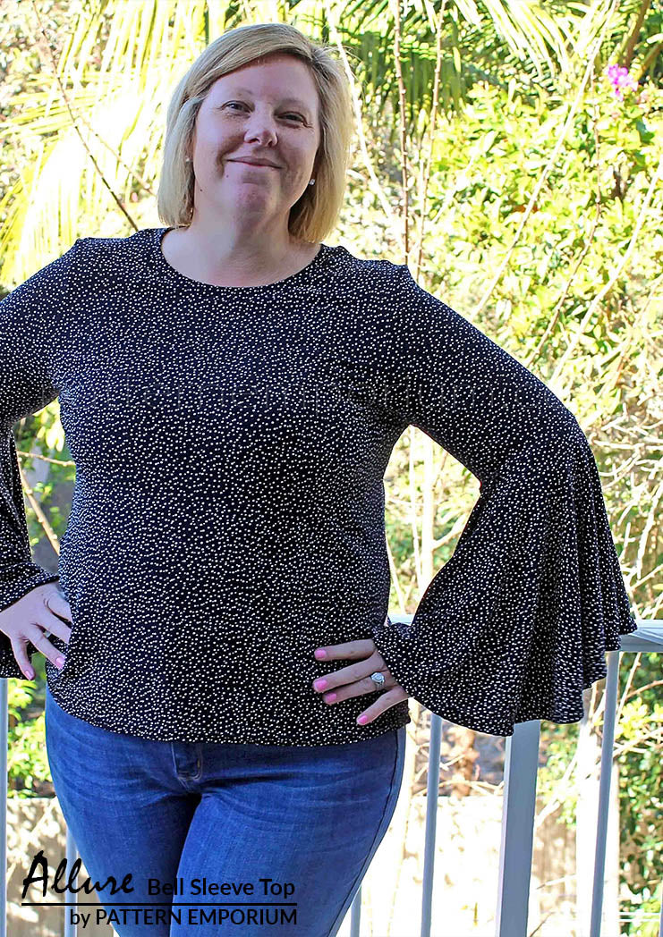 Allure Bell Sleeve Top | PDF Sewing Pattern - Image 40