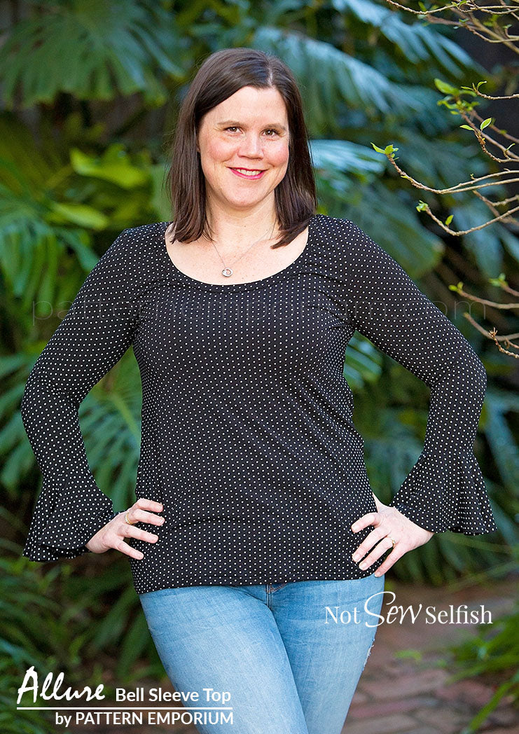 Allure Bell Sleeve Top | PDF Sewing Pattern - Image 44