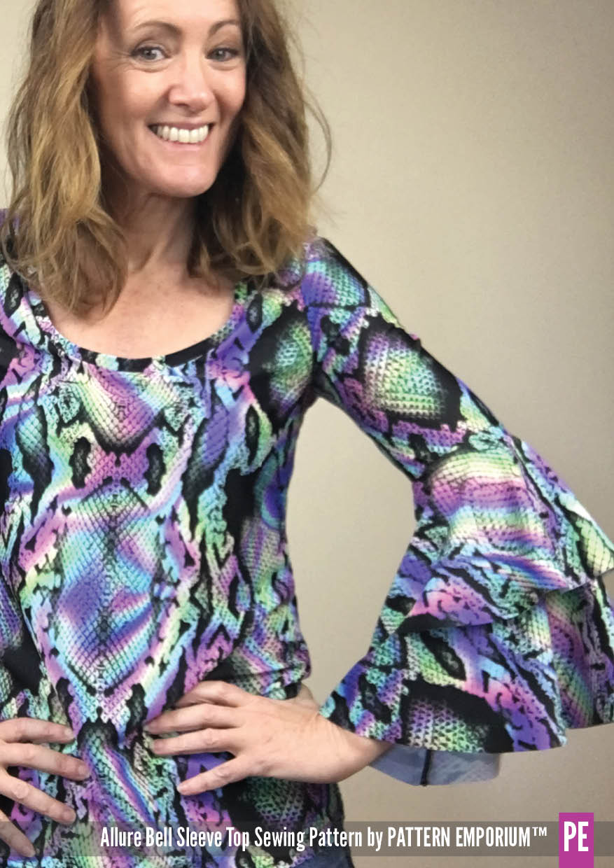 Allure Bell Sleeve Top | PDF Sewing Pattern - Image 5