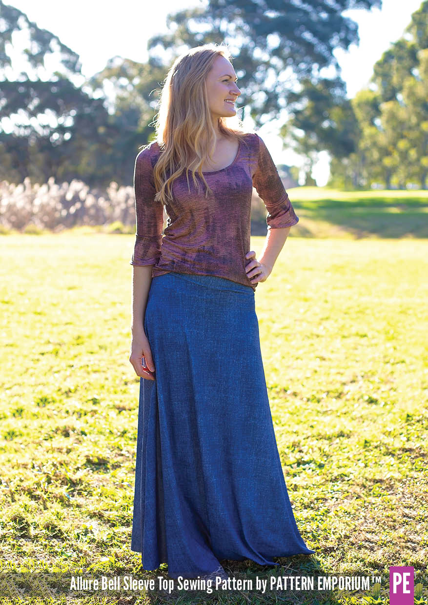 Allure Bell Sleeve Top | PDF Sewing Pattern - Image 7