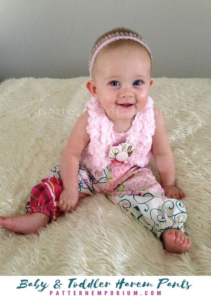 Harem Pants | Baby & Toddler PDF Sewing Pattern - Image 12