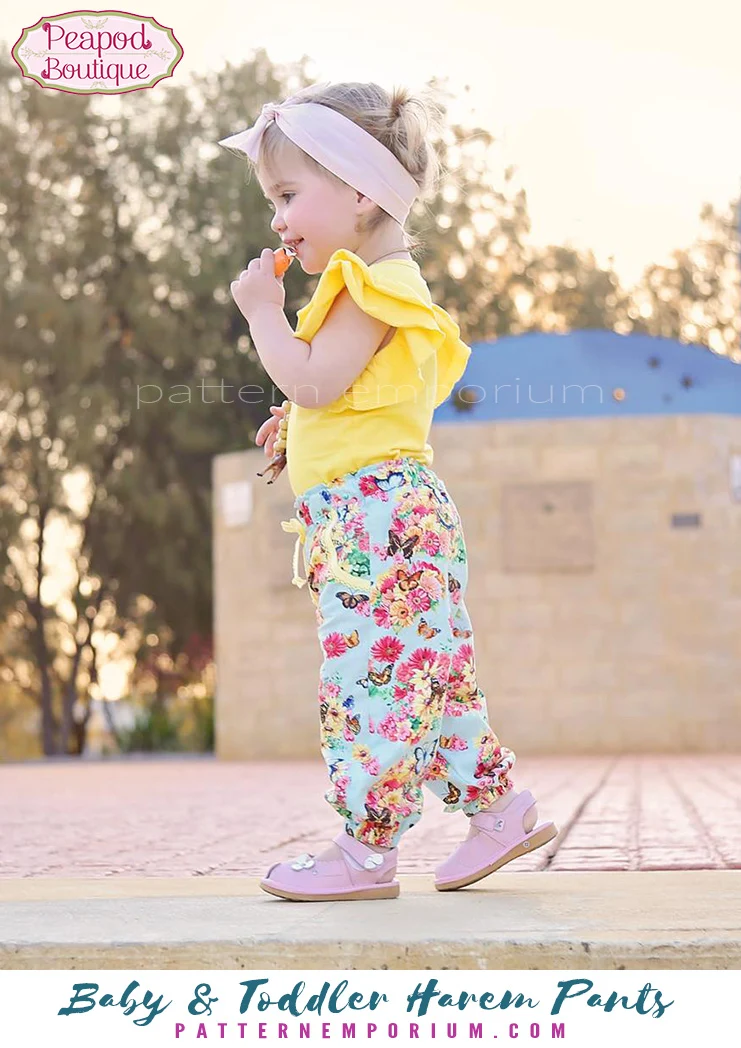 Harem Pants | Baby & Toddler PDF Sewing Pattern - Image 4
