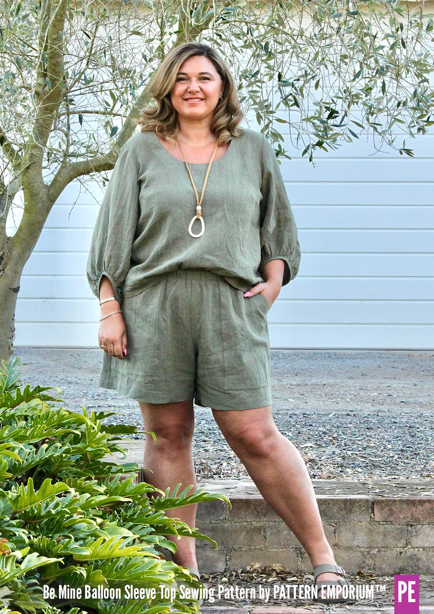 Be Mine | Balloon Sleeve Top PDF Sewing Pattern - Image 16