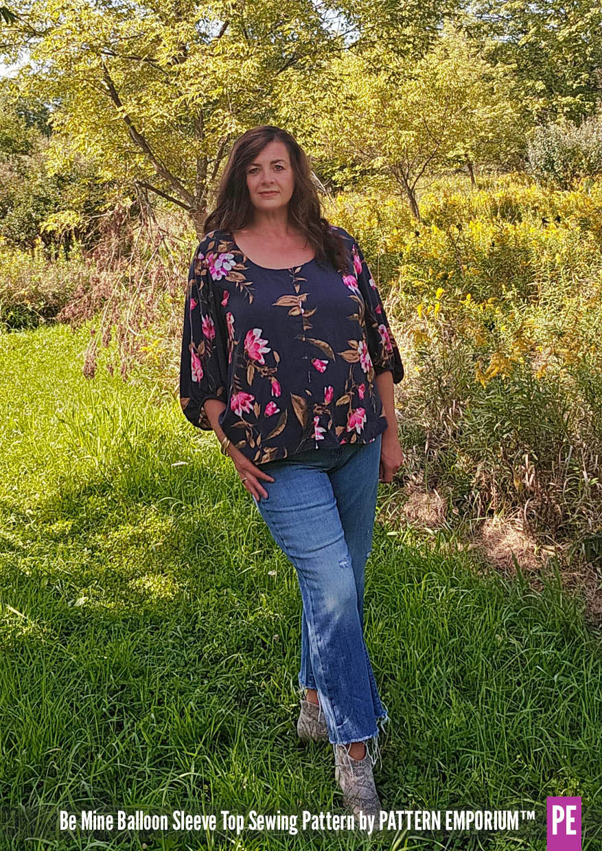 Be Mine | Balloon Sleeve Top PDF Sewing Pattern - Image 42