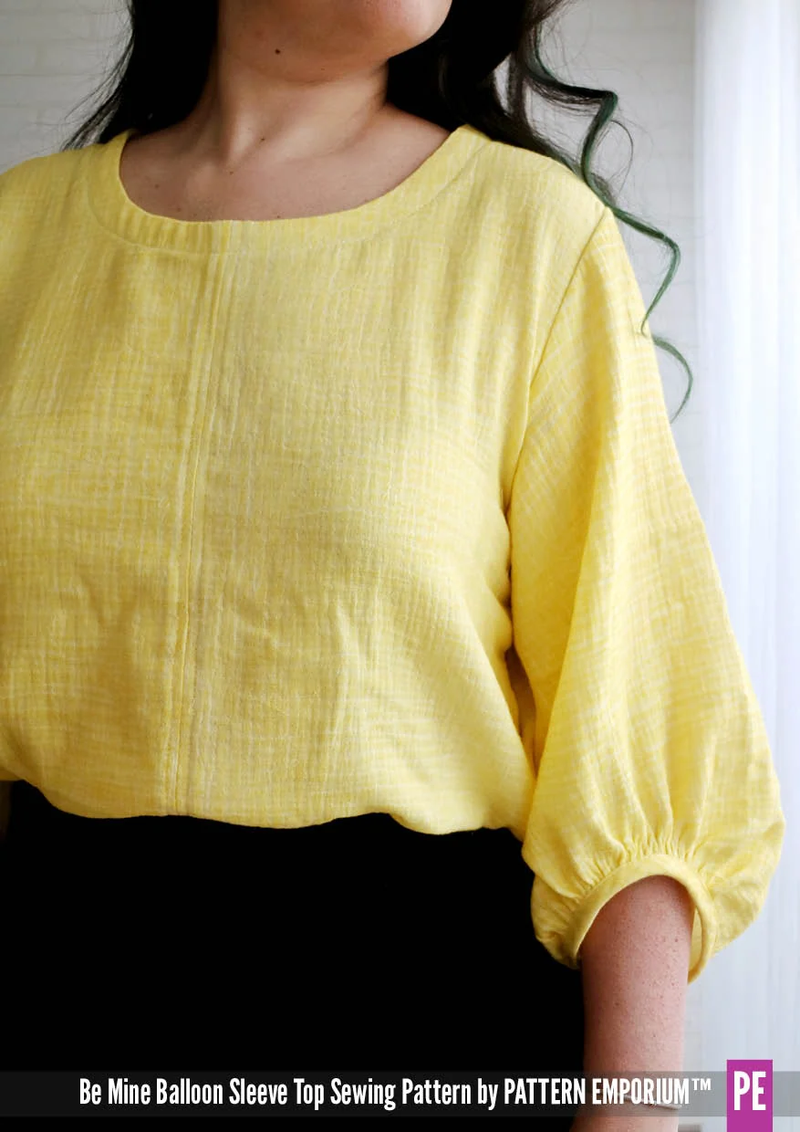 Be Mine | Balloon Sleeve Top PDF Sewing Pattern - Image 53
