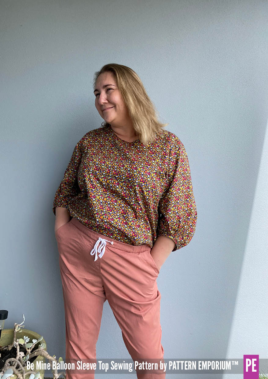 Be Mine | Balloon Sleeve Top PDF Sewing Pattern - Image 60