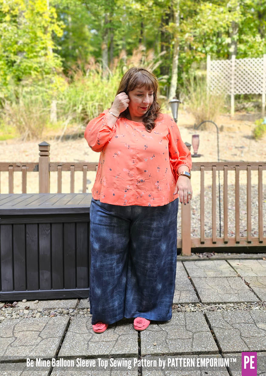 Be Mine | Balloon Sleeve Top PDF Sewing Pattern - Image 79