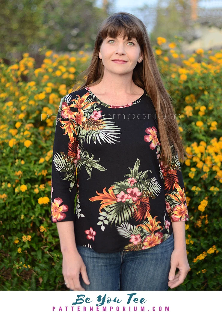 Be You Tee | Relaxed T-shirt PDF Sewing Pattern - Image 32