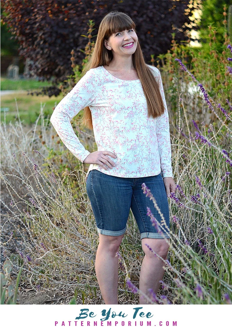 Be You Tee | Relaxed T-shirt PDF Sewing Pattern - Image 36