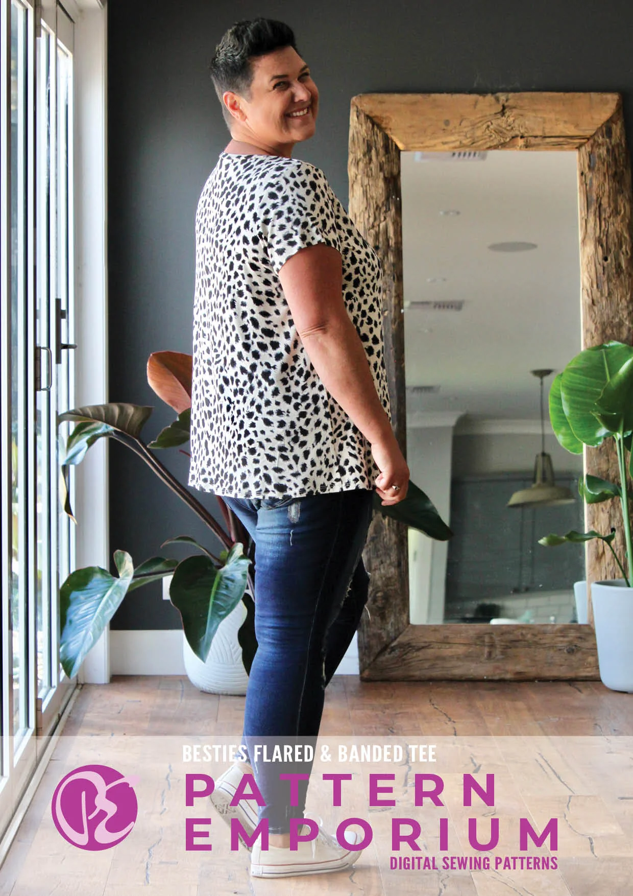 Besties Tee | Flared & Banded T-shirt PDF Sewing Pattern - Image 29