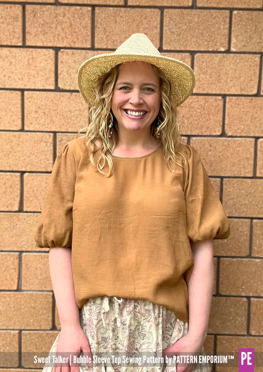 Sweet Talker | Bubble Sleeve Top PDF Sewing Pattern - Image 109