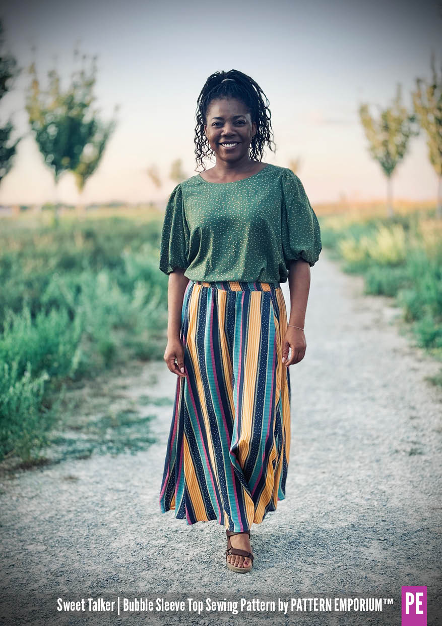 Sweet Talker | Bubble Sleeve Top PDF Sewing Pattern - Image 40