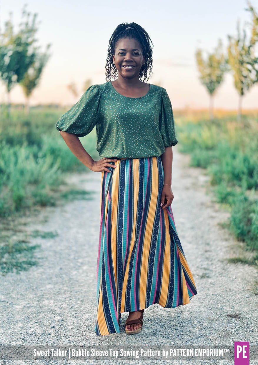Sweet Talker | Bubble Sleeve Top PDF Sewing Pattern - Image 41