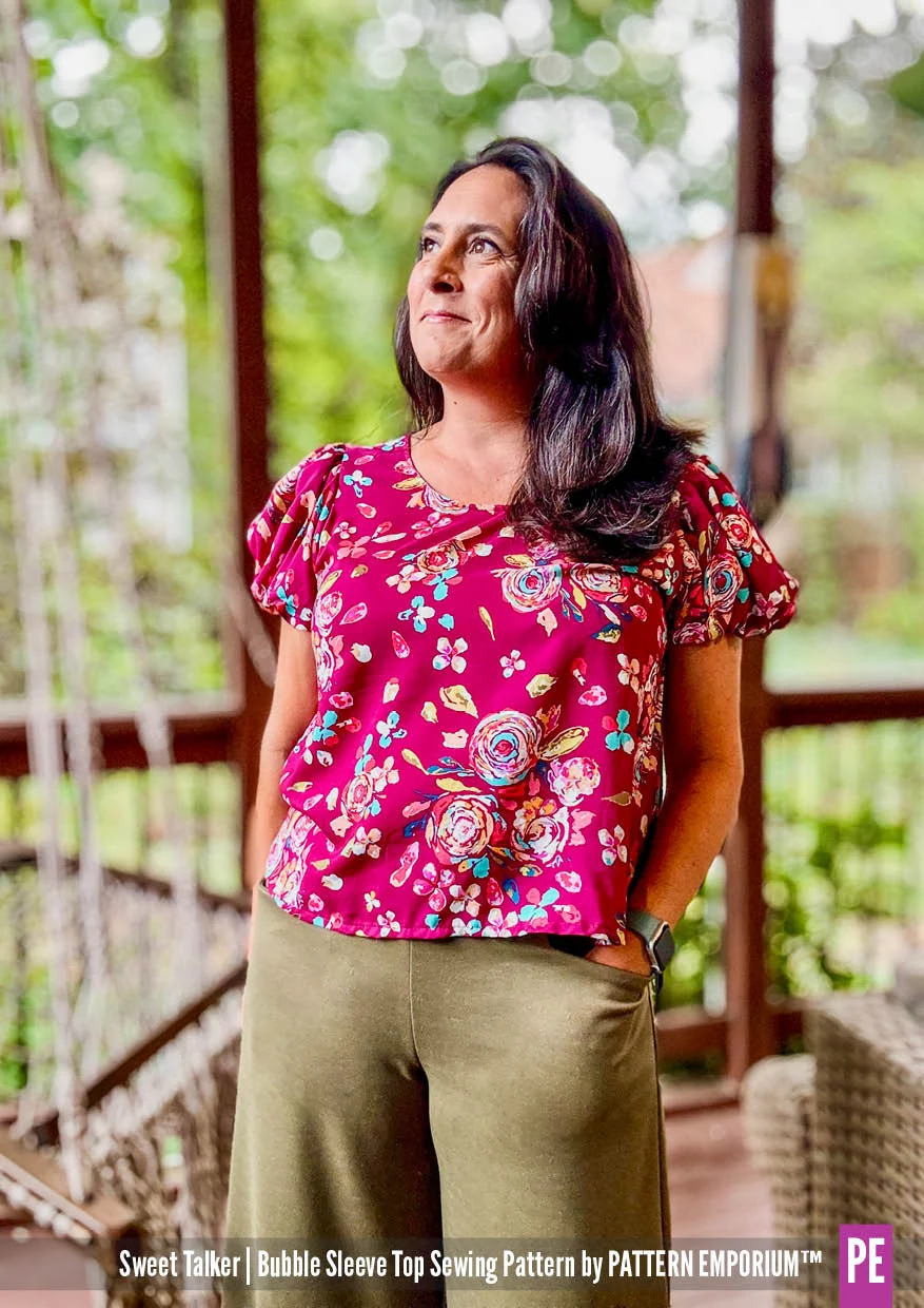 Sweet Talker | Bubble Sleeve Top PDF Sewing Pattern - Image 49