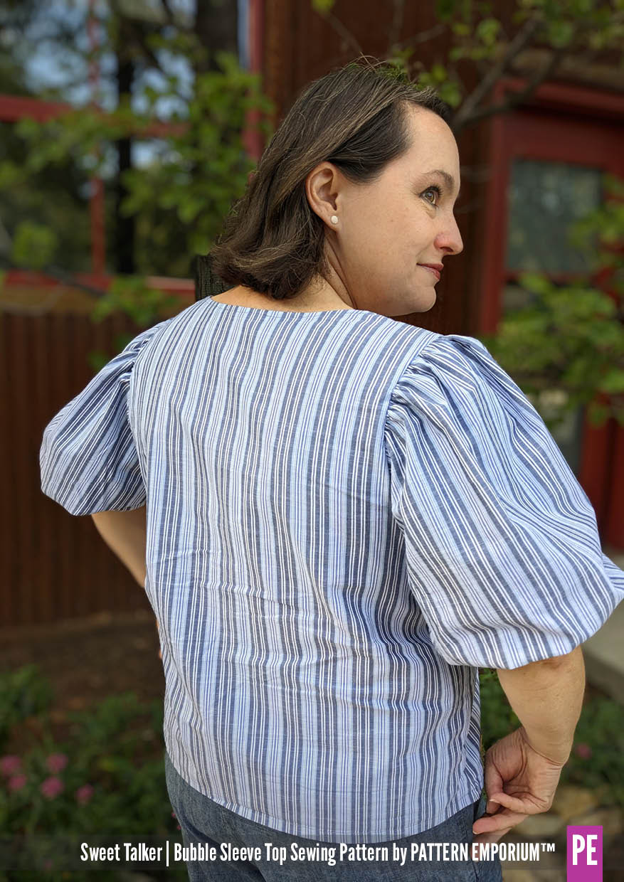 Sweet Talker | Bubble Sleeve Top PDF Sewing Pattern - Image 73