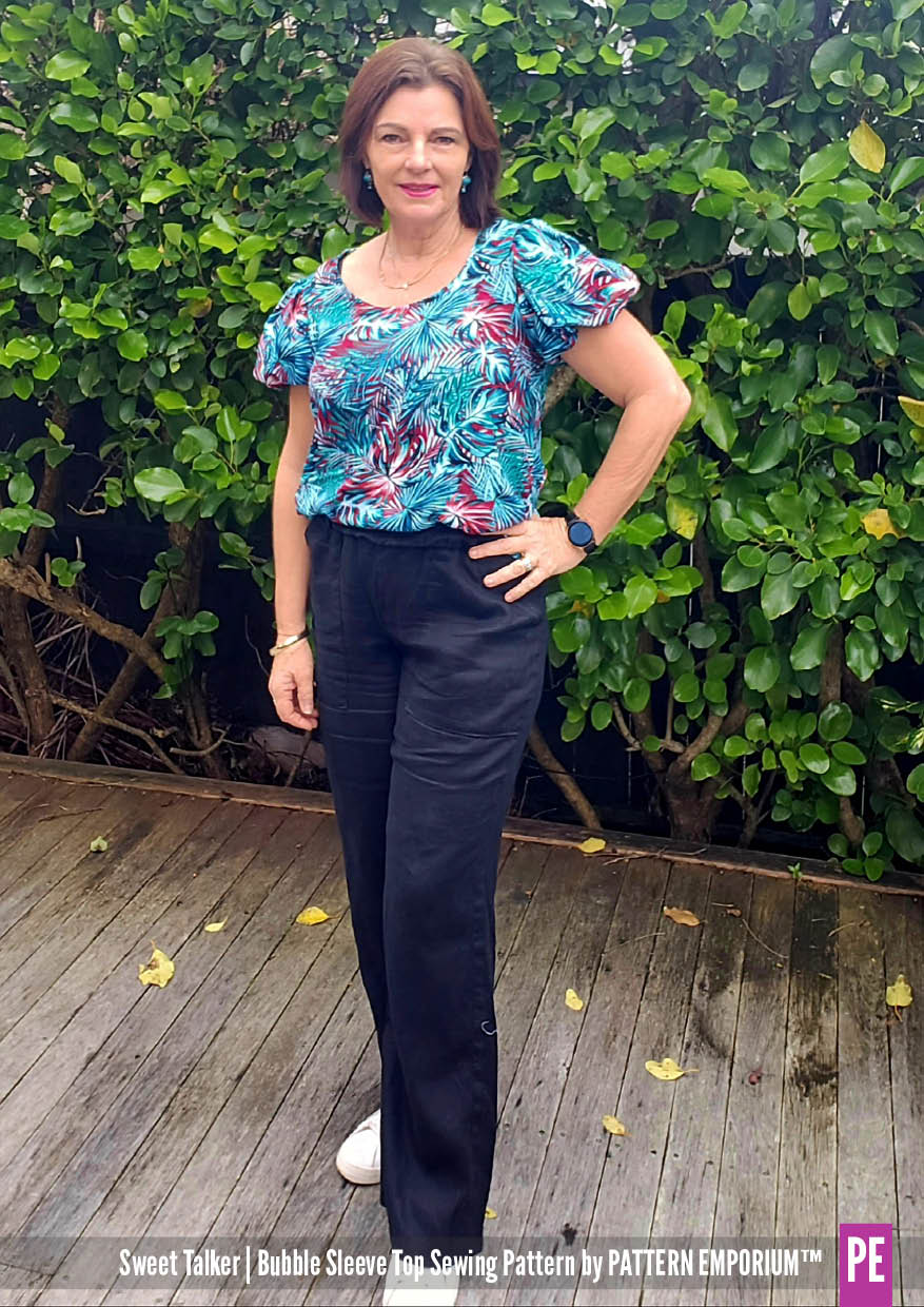 Sweet Talker | Bubble Sleeve Top PDF Sewing Pattern - Image 87