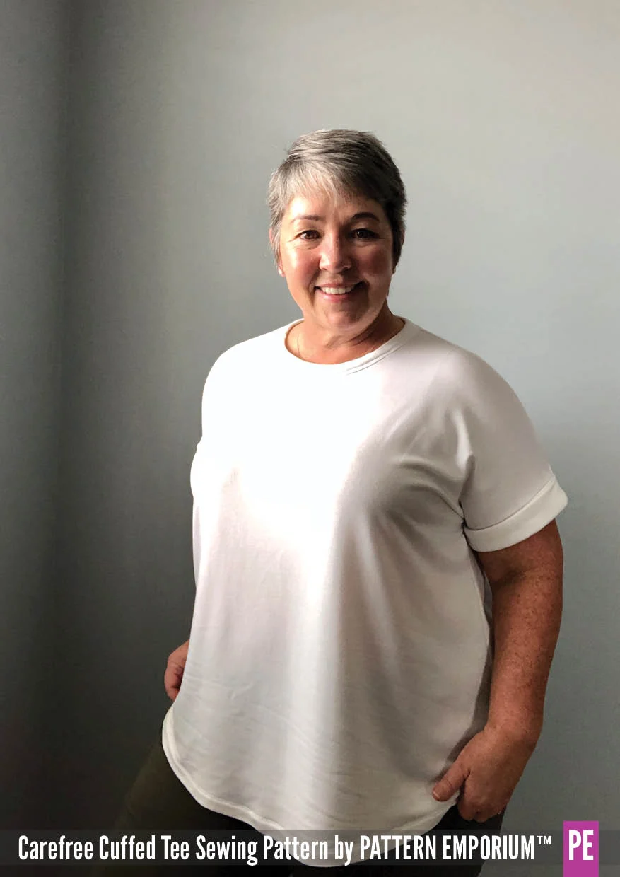 Carefree Cuffed Tee | Dolman T-shirt PDF Sewing Pattern - Image 76