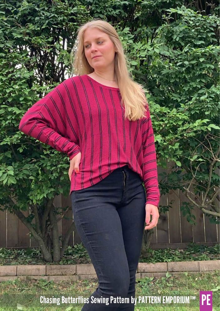 Chasing Butterflies | Batwing Top PDF Sewing Pattern - Image 53