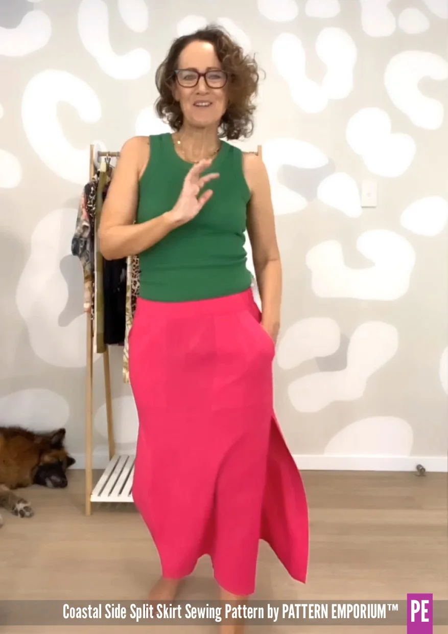 Coastal | Woven Side Split Skirt PDF Sewing Pattern - Image 37