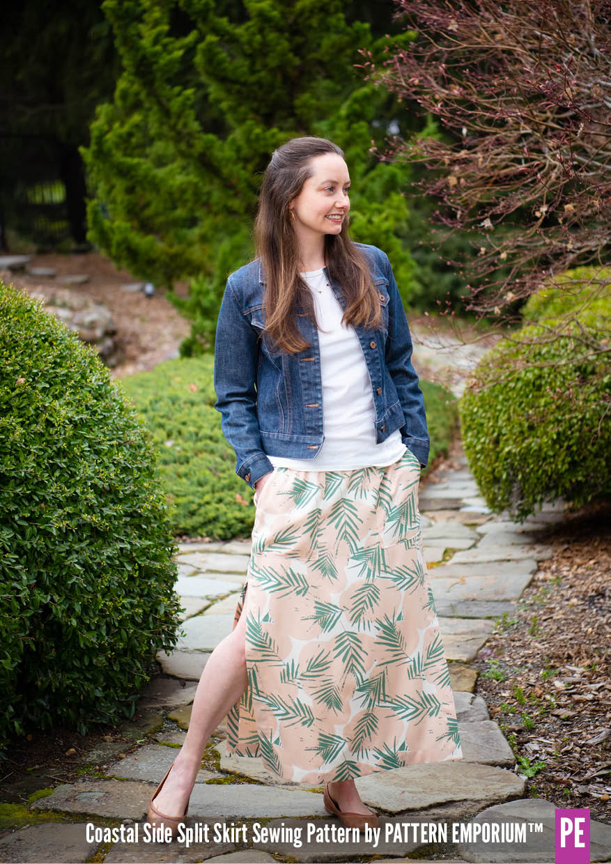 Coastal | Woven Side Split Skirt PDF Sewing Pattern - Image 75