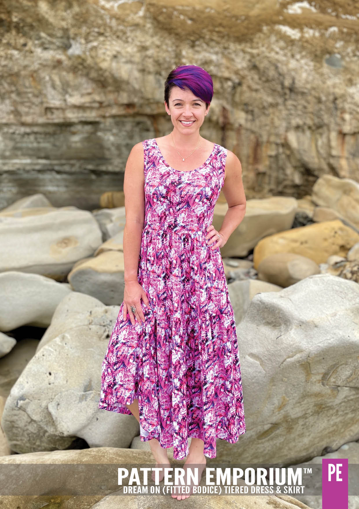Dream On | Tiered Dress & Skirt PDF Sewing Pattern - Image 33