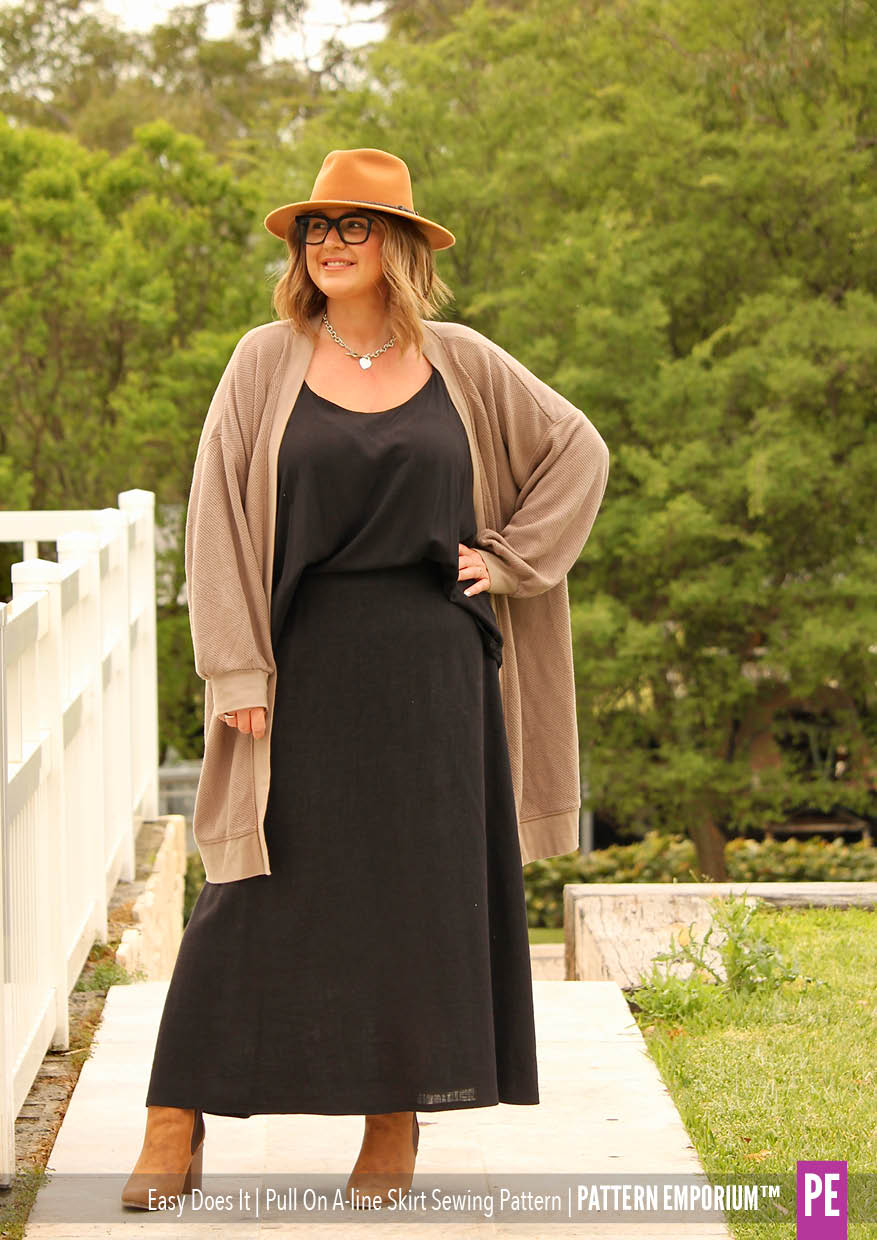 Easy Does It Pull-On A-line Skirt PDF Sewing Pattern - Image 13