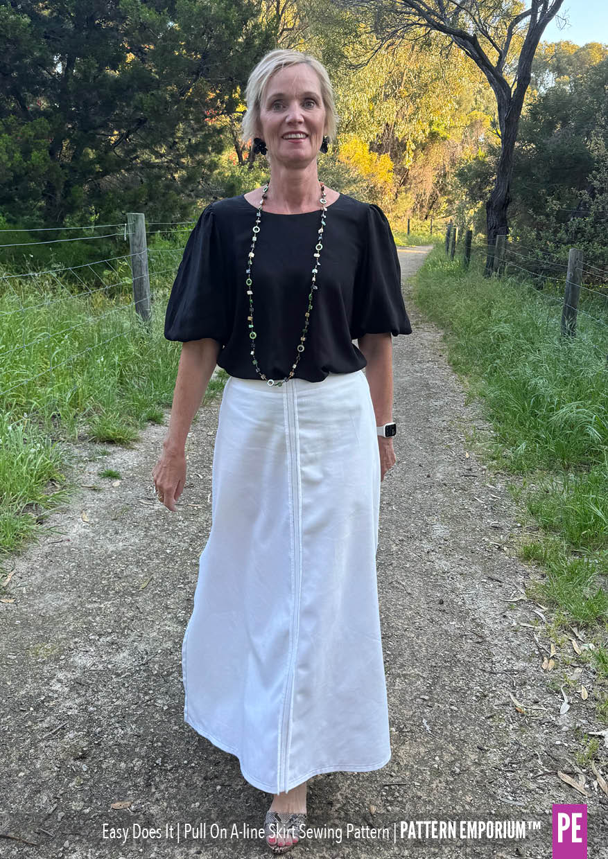 Easy Does It Pull-On A-line Skirt PDF Sewing Pattern - Image 43