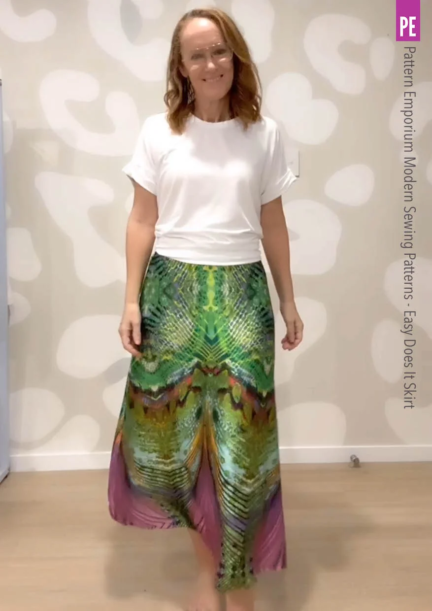 Easy Does It Pull-On A-line Skirt PDF Sewing Pattern - Image 5