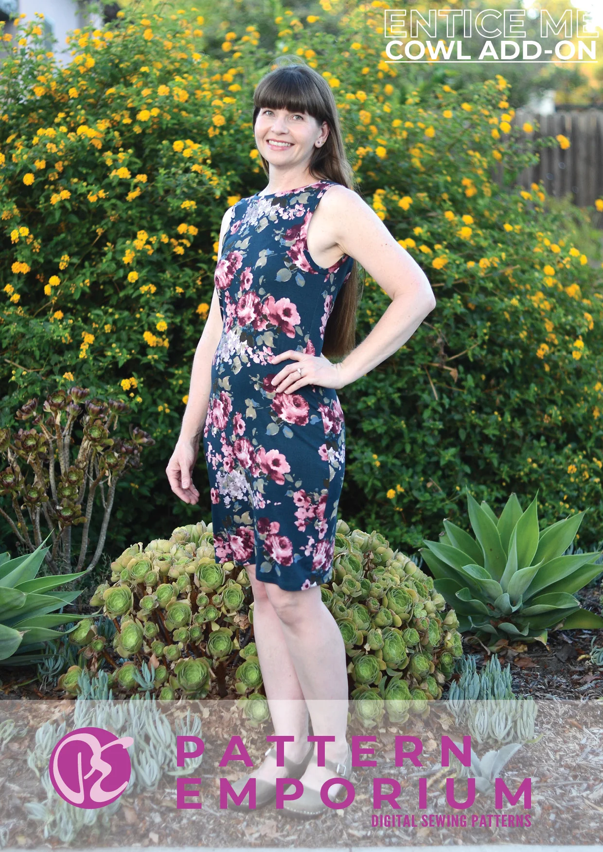 Entice Me Dress | Cowl Back Add-on PDF Sewing Pattern - Image 21