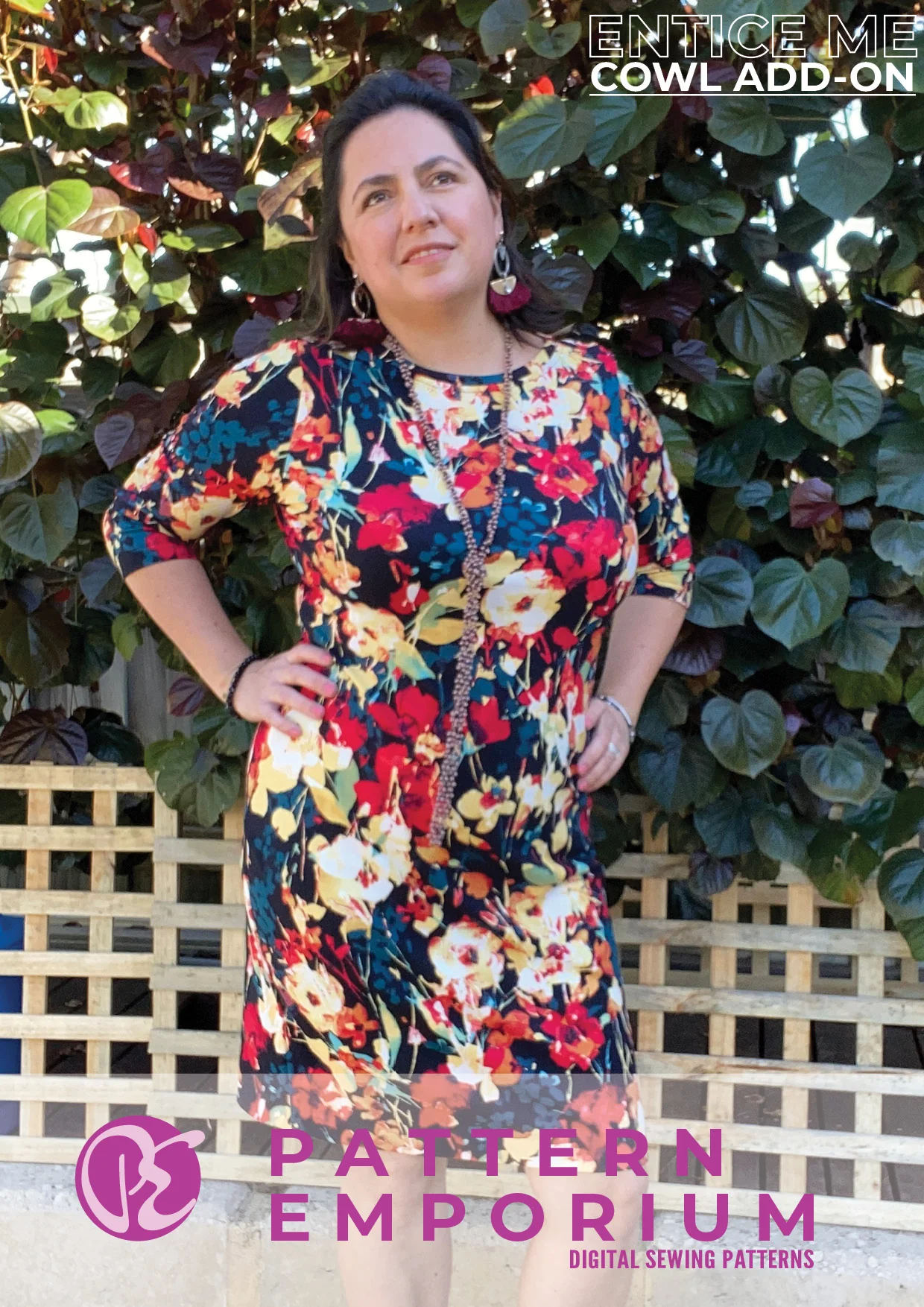 Entice Me Dress | Cowl Back Add-on PDF Sewing Pattern - Image 26