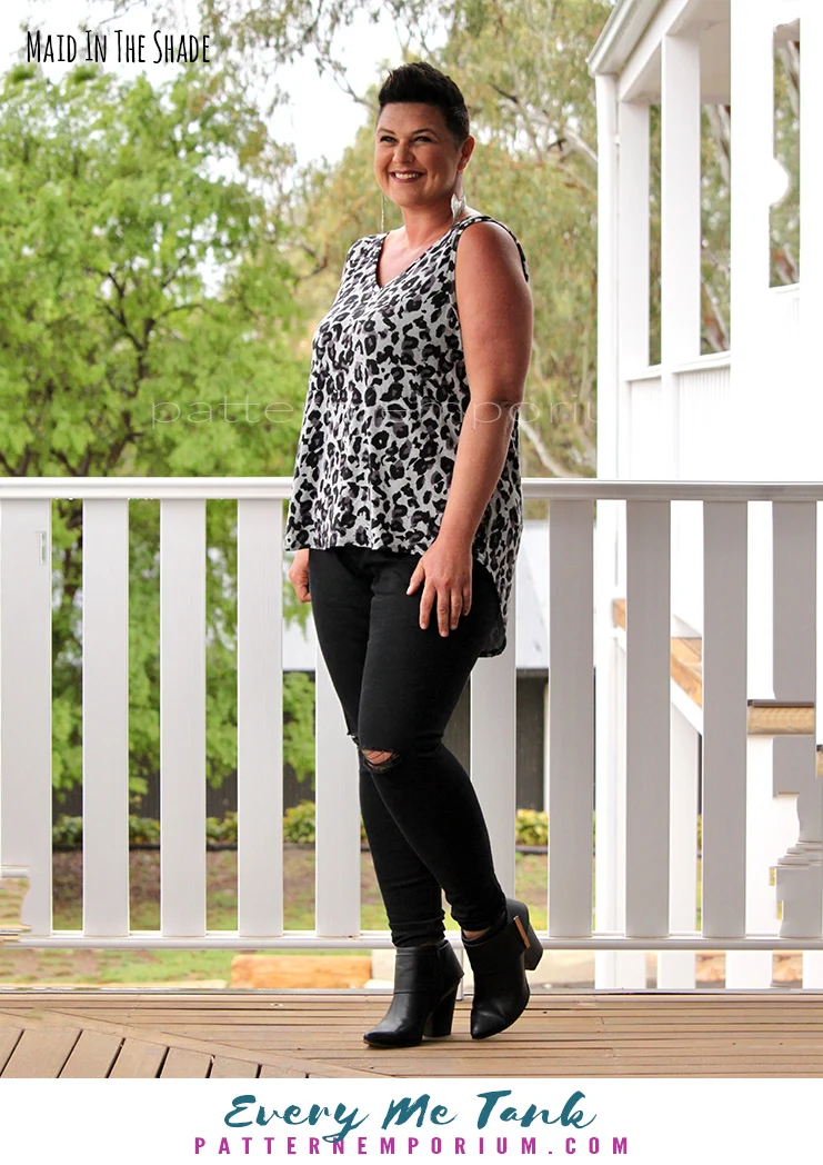 Every Me Tank | Sleeveless Top & Dress PDF Sewing Pattern - Image 15