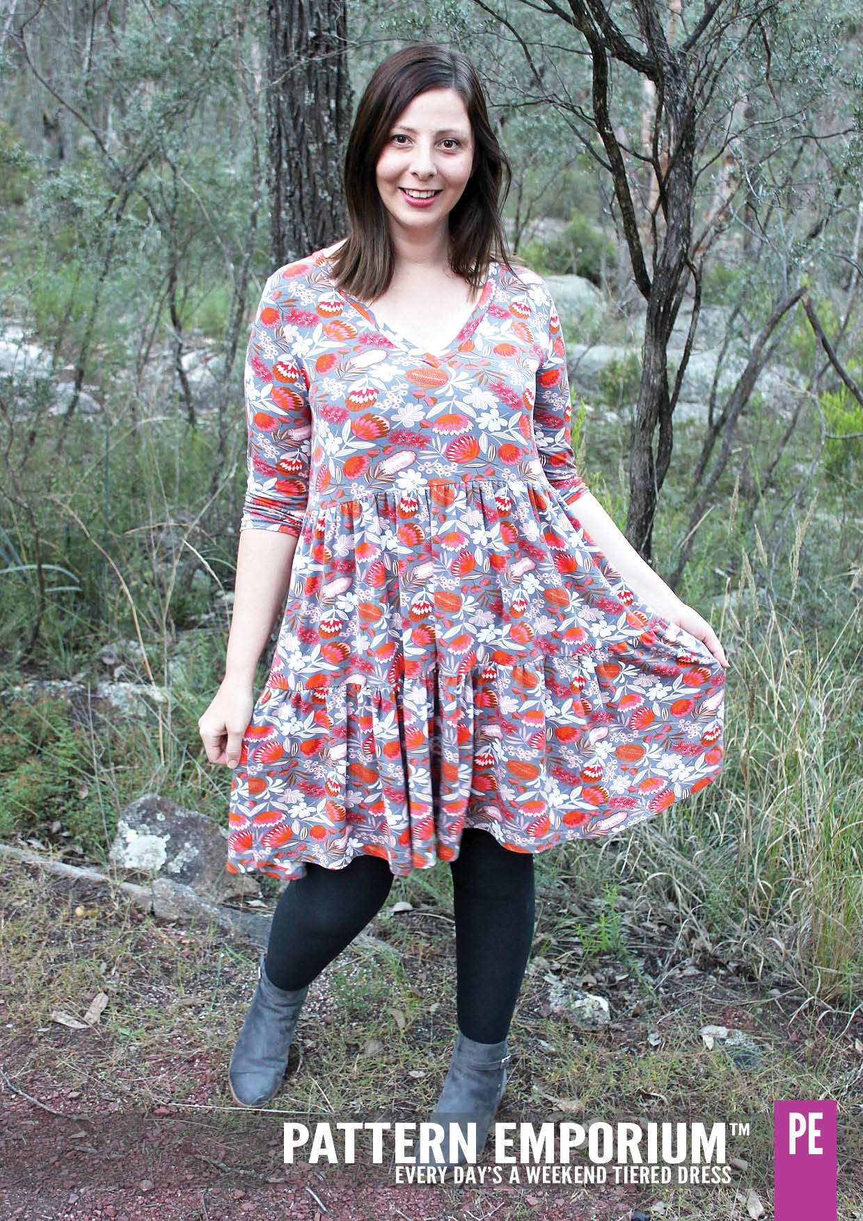 Every Day's A Weekend | Tiered Dress PDF Sewing Pattern - Image 61