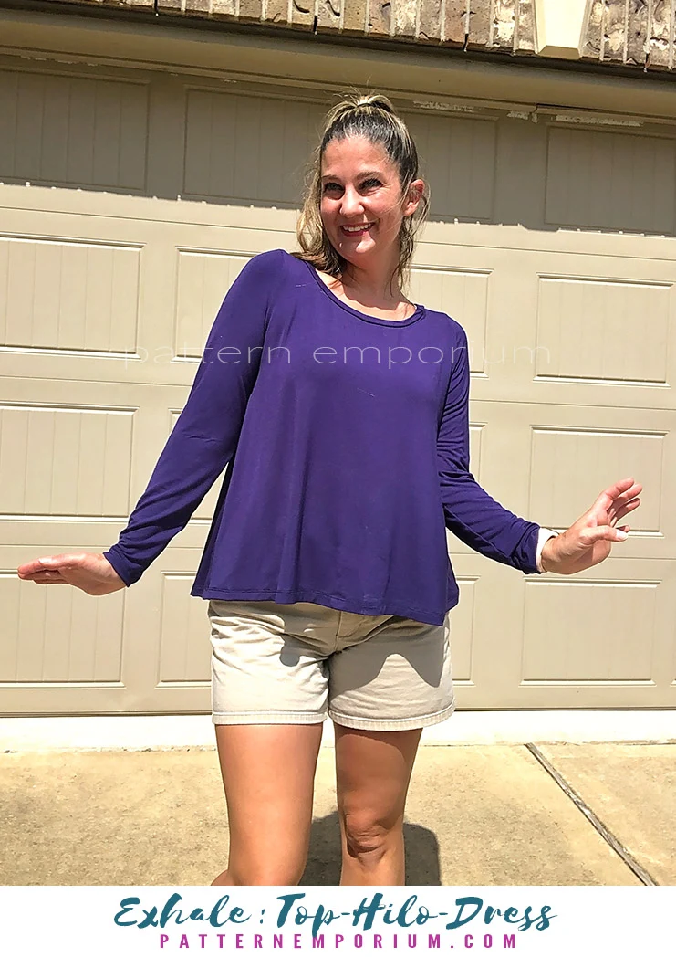 Exhale | Flared Top, High-low & Dress PDF Sewing Pattern - Image 105
