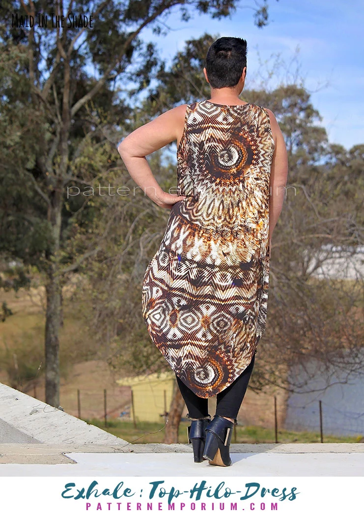 Exhale | Flared Top, High-low & Dress PDF Sewing Pattern - Image 15