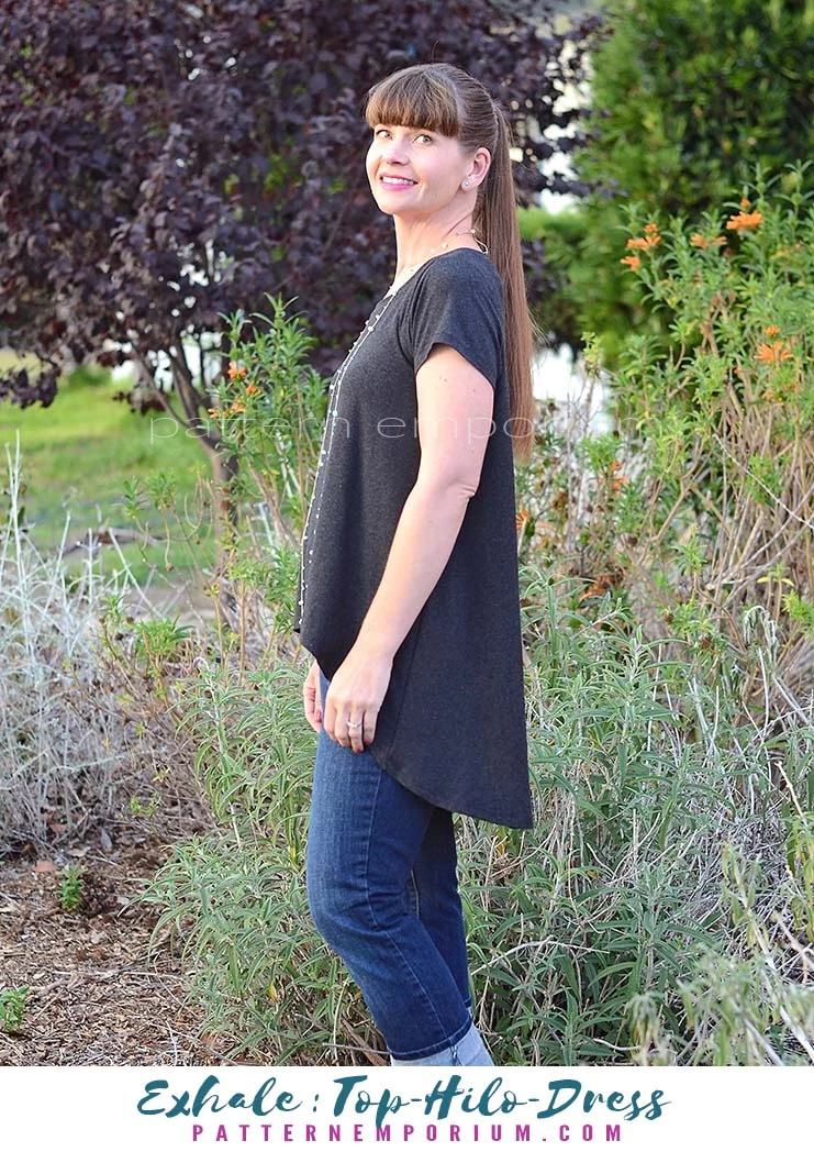 Exhale | Flared Top, High-low & Dress PDF Sewing Pattern - Image 26