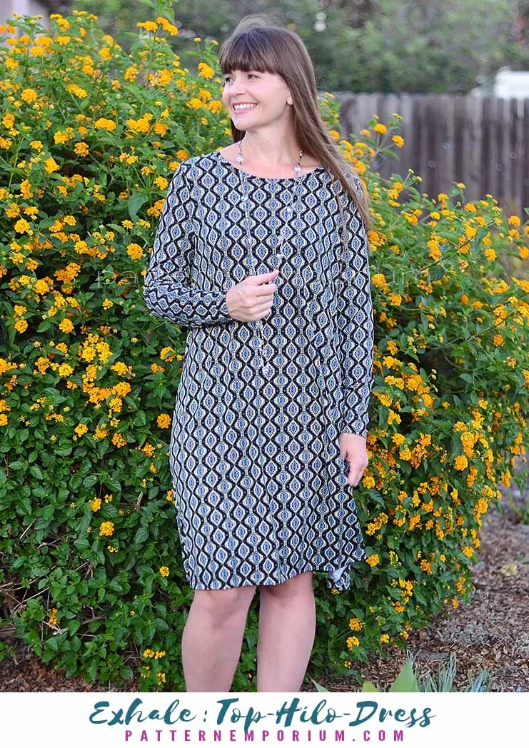 Exhale | Flared Top, High-low & Dress PDF Sewing Pattern - Image 28