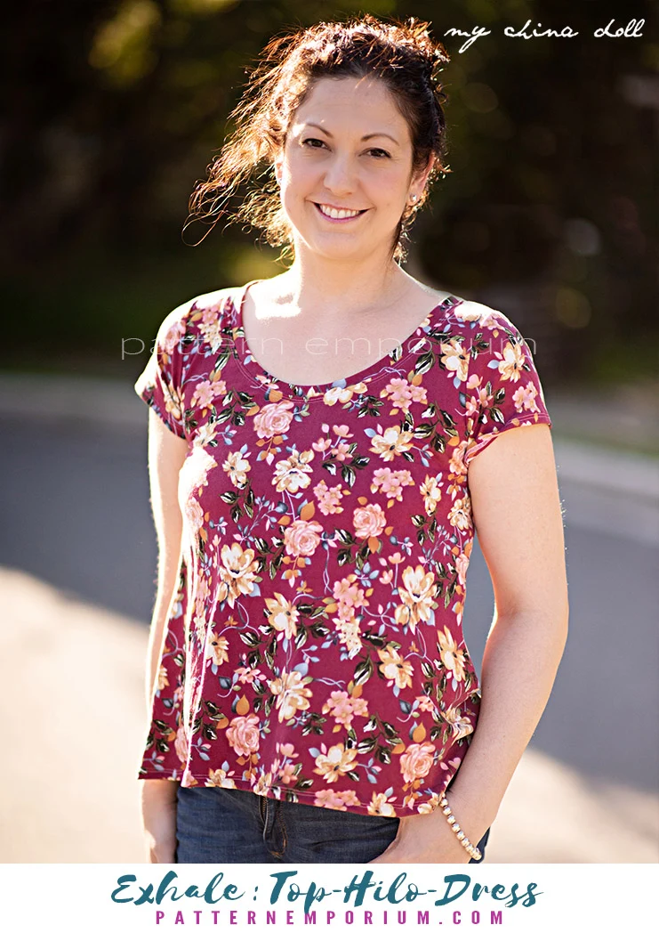 Exhale | Flared Top, High-low & Dress PDF Sewing Pattern - Image 42