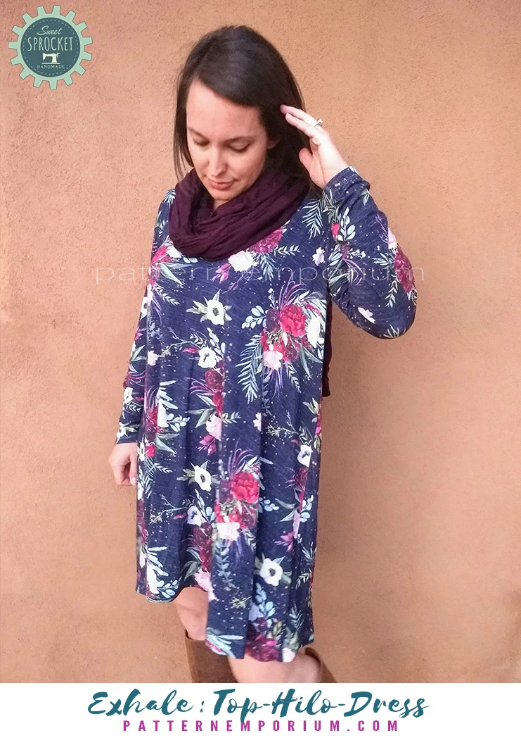 Exhale | Flared Top, High-low & Dress PDF Sewing Pattern - Image 48