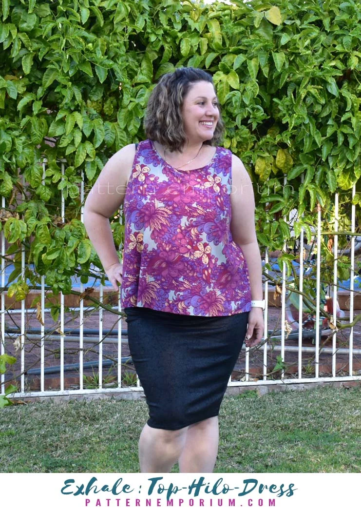 Exhale | Flared Top, High-low & Dress PDF Sewing Pattern - Image 53