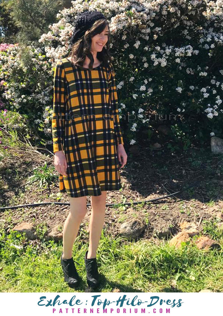 Exhale | Flared Top, High-low & Dress PDF Sewing Pattern - Image 59