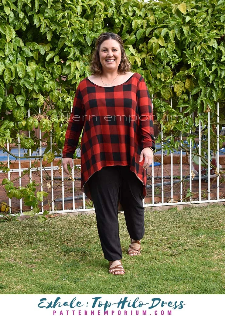 Exhale | Flared Top, High-low & Dress PDF Sewing Pattern - Image 87