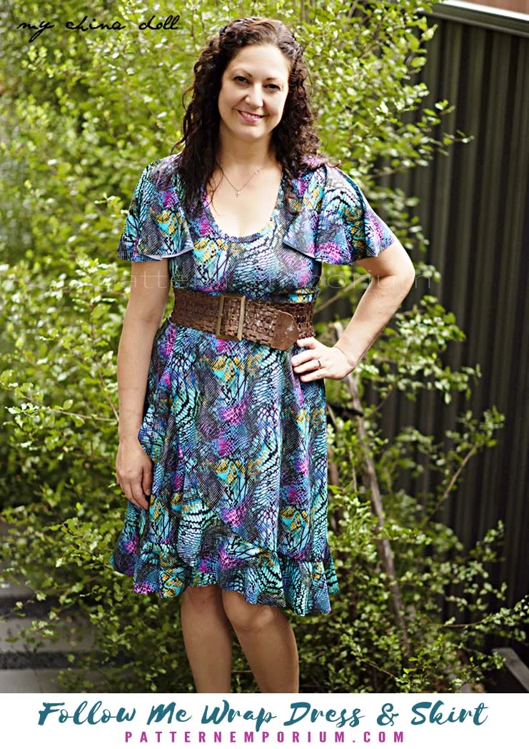 Follow Me | Wrap Dress & Skirt PDF Sewing Pattern - Image 13