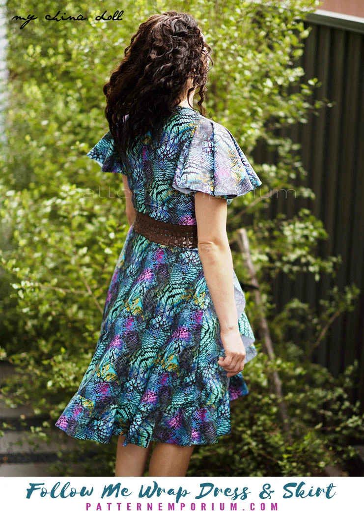 Follow Me | Wrap Dress & Skirt PDF Sewing Pattern - Image 14