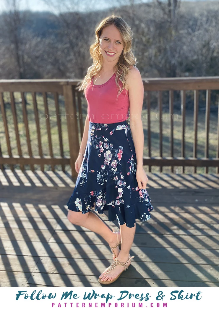 Follow Me | Wrap Dress & Skirt PDF Sewing Pattern - Image 26